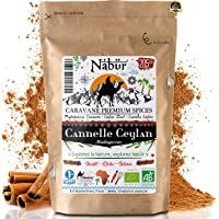Los mejores  - Canela Ceylan Bio Superior de Madagascar Polvo ⭐ 200 Gr ⭐ Nabür Gourmet - Premium- Certificado FR-BIO-01 - Fragancia…